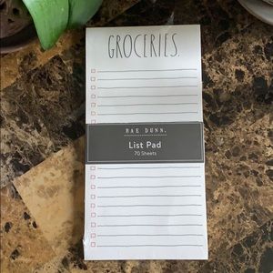 Rae Dunn GROCERIES List Pad